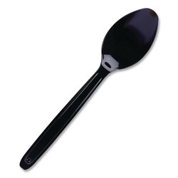 Essendant&nbsp;WNA Cutlery for Cutlerease Dispensing System  Mediumweight Spoon  Plastic  Black  960/Box