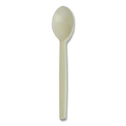 Essendant&nbsp;WNA EcoSense Renewable Plant Starch Cutlery  Spoon  Plastic  Cream  50/Pack