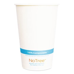 Essendant&nbsp;World Centric NoTree Paper Cold Cups  16 oz  Natural  1 000/Carton