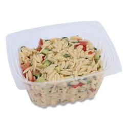 Essendant&nbsp;World Centric PLA Rectangular Deli Containers  16 oz  4 8x5 9x2 8  Clear  Plastic  900/Carton
