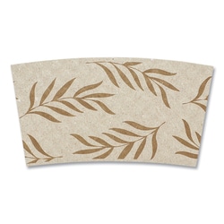 Essendant&nbsp;World Centric Hot Cup Sleeves  Fits 8 oz Cups  Natural  1 000/Carton