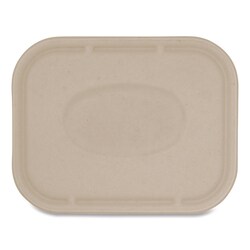 Essendant&nbsp;World Centric Fiber Lids for Fiber Containers  7 8x10 1x0 5  Natural  Paper  400/Carton