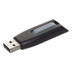 Essendant&nbsp;Verbatim Store  n  Go V3 USB 3 0 Drive  16 GB  Black/Gray