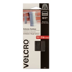 Essendant&nbsp;VELCRO Brand Heavy-Duty Fasteners  Extreme Outdoor Performance  1x4  Titanium  10/Pack