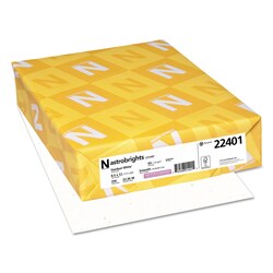 Essendant&nbsp;Astrobrights Color Cardstock  65 lb Cover Weight  8 5x11  Stardust Flecked White  250/Pack