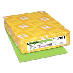 Essendant&nbsp;Astrobrights Color Cardstock  65 lb Cover Weight  8 5x11  Martian Green  250/Pack