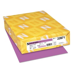 Essendant&nbsp;Astrobrights Color Cardstock  65 lb Cover Weight  8 5x11  Planetary Purple  250/Pack