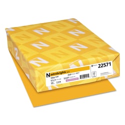 Essendant&nbsp;Astrobrights Color Paper  24 lb Bond Weight  8 5x11  Galaxy Gold  500 Sheets/Ream