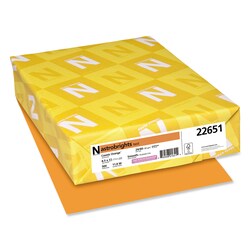 Essendant Astrobrights Color Paper  24 lb Bond Weight  8 5x11  Cosmic Orange  500/Ream