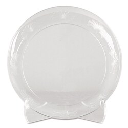 Essendant&nbsp;WNA Designerware Plates  Plastic  6 dia  Clear  10/Pack  18 Packs/Carton