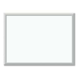 Essendant&nbsp;U Brands Melamine Dry Erase Board  24x18 (Actual Size- 23x17)  White Surface  Satin Aluminum Frame