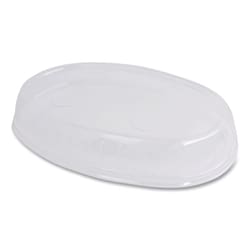 Essendant World Centric PLA Lids for Fiber Burrito Bowls  9 7 Diameter  Clear  Plastic  300/Carton