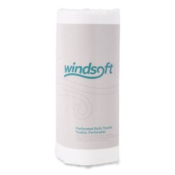 Essendant&nbsp;Windsoft Kitchen Roll Towels  2-Ply  11x8 5  White  85/Roll  30 Rolls/Carton