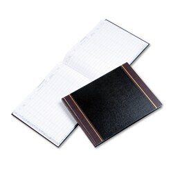 Essendant&nbsp;Wilson Jones Detailed Visitor Register Book  8 Column Format  Black Cover  12 25x9 5 Sheets  208 Sheets/Book