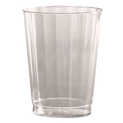 Essendant&nbsp;WNA Classic Crystal Plastic Tumblers  10 oz  Clear  Fluted  Tall  20/Pack  12 Packs/Carton