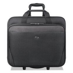 Essendant&nbsp;Solo Classic Rolling Case  Fits Devices Up to 17 3  Polyester  16 75x7x14 38  Black