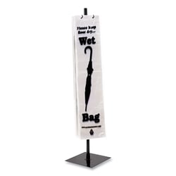 Essendant&nbsp;Tatco Wet Umbrella Bag Stand  Powder Coated Steel  10wx10dx40h  Black