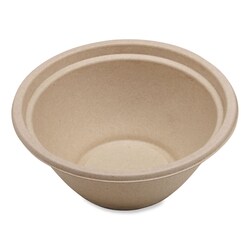 Essendant&nbsp;World Centric Fiber Bowls  32 oz  7 4x7 4x3 2  Natural  Paper  500/Carton