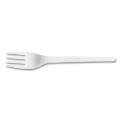 Essendant&nbsp;Vegware CPLA Cutlery  General Purpose Fork  Plastic  White  1 000/Carton