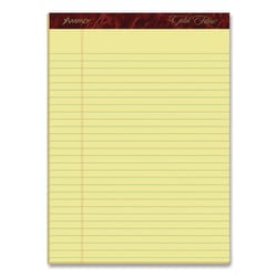 Essendant Ampad Gold Fibre Writing Pads  Wide/Legal Rule  50 Canary-Yellow 8 5x11 75 Sheets  4/Pack