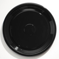 Essendant WNA Caterline Casuals Thermoformed Platters  18 Diameter  Black  Plastic  25/Carton