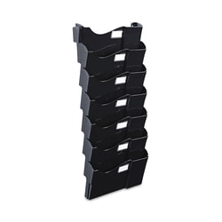 Essendant&nbsp;Universal Grande Central Filing System  7 Sections  Legal/Letter Size  Wall Mount  16x4 75x38 25  Black  7/Pack