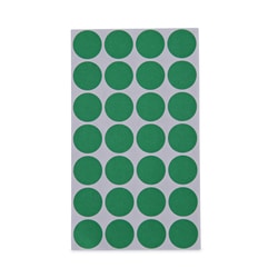 Essendant&nbsp;Universal Self-Adhesive Removable Color-Coding Labels  0 75 dia  Green  28/Sheet  36 Sheets/Pack