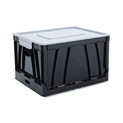 Essendant&nbsp;Universal Collapsible Crate  Letter/Legal Files  17 25x14 25x10 5  Black/Gray  2/Pack
