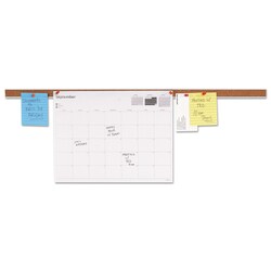 Essendant&nbsp;Universal Cork Bulletin Bar  1x24  Brown/Silver