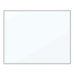 Essendant&nbsp;U Brands Magnetic Dry Erase Board  20x16  White Surface  Satin Aluminum Frame