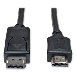 Essendant&nbsp;Tripp Lite by Eaton DisplayPort to HDMI Adapter Cable  3 ft  Black