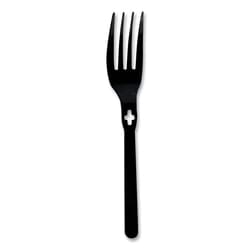Essendant&nbsp;WeGo Fork WeGo Polystyrene  Fork  Plastic  Black  1 000/Carton