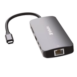 Essendant Verbatim USB-C Pro Multiport Hub9 Port  Gray