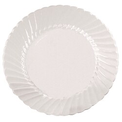 Essendant&nbsp;WNA Classicware Plates  Plastic  9 dia  Clear  10/Bag  18 Bags/Carton
