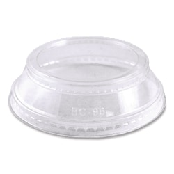 Essendant&nbsp;World Centric PLA Clear Cold Cup Lids  Dome Lid  Fits 9 oz to 24 oz Parfait Cups  Plastic  Clear  1 000/Carton