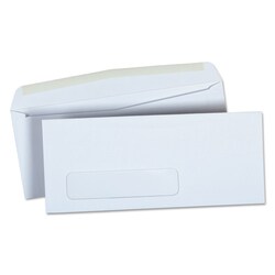 Essendant&nbsp;Universal Open-Side Business Envelope  1 Window  9  Square Flap  Gummed Closure  3 88x8 88  White  500/Box