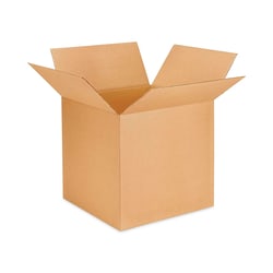 Essendant Universal Fixed-Depth Brown Corrugated Shipping Boxes  Regular Slotted Container (RSC)  Large  12x12x7  Brown Kraft  25/Bundle