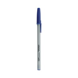 Essendant&nbsp;Universal Ballpoint Pen Value Pack  Stick  Medium 1 mm  Blue Ink  Gray/Blue Barrel  60/Pack