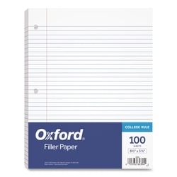Essendant&nbsp;TOPS Filler Paper  3-Hole  5 5x8 5  Medium/College Rule  100/Pack