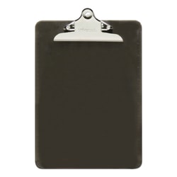 Essendant&nbsp;Universal Plastic Clipboard with High Capacity Clip  1 25 Clip Capacity  Holds 8 5x11 Sheets  Translucent Black