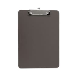 Essendant&nbsp;Universal Plastic Clipboard with Low Profile Clip  0 5 Clip Capacity  Holds 8 5x11 Sheets  Translucent Black