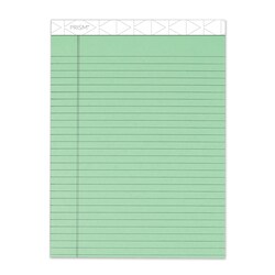 Essendant&nbsp;TOPS Prism plus  Colored Writing Pads  Wide/Legal Rule  50 Pastel Green 8 5x11 75 Sheets  12/Pack