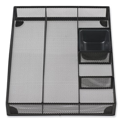 Essendant Universal Metal Mesh Drawer Organizer Six Compartments 15x11