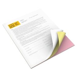 Essendant&nbsp;xerox Revolution Carbonless 3-Part Paper  8 5x11  Pink/Canary/White  5 010/Carton