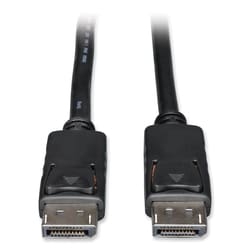 Essendant&nbsp;Tripp Lite by Eaton DisplayPort Cable with Latches  3 ft  Black