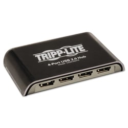 Essendant&nbsp;Tripp Lite by Eaton USB 2 0 Hub  4 Ports  Black/Silver