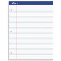 Essendant Ampad Double Sheet Pads  Narrow Rule  100 White 8 5x11 75 Sheets