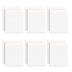 Essendant&nbsp;Ampad Glue Top Pads  Wide/Legal Rule  50 White 8 5x11 Sheets  Dozen