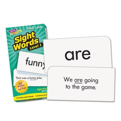 Essendant TREND Skill Drill Flash Cards  Sight Words Set 1  3x6  Black and White  96/Set