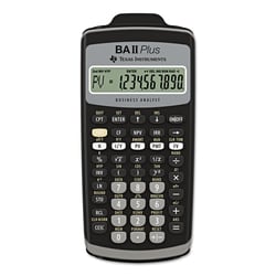 Essendant&nbsp;Texas Instruments BAIIPlus Financial Calculator  10-Digit LCD